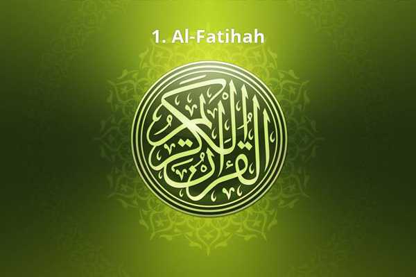 1. Al-Fatihah (1 to 7)