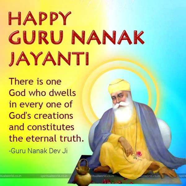 Shri Guru Nanak Dev Ji Jayanti Greeting Images for Facebook, LinkedIn, Twitter, Email, Whatsapp & Desktop 001