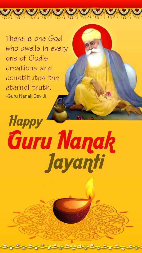 Shri Guru Nanak Dev Ji Jayanti Greeting Images for Facebook, LinkedIn, Twitter, Email, Whatsapp & Desktop 008