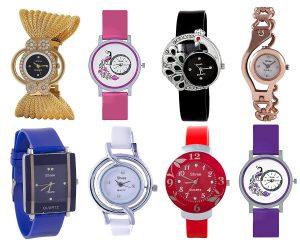 Analog Multi Color Watch for Women and Girls - Combo of 8 Watch